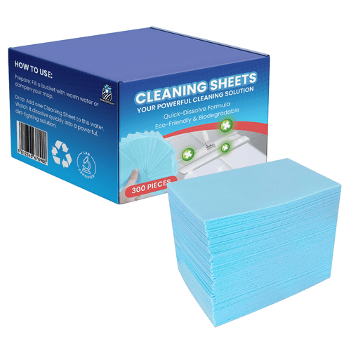 Floor Cleaning Sheets (600 Sheets/2 Boxes)