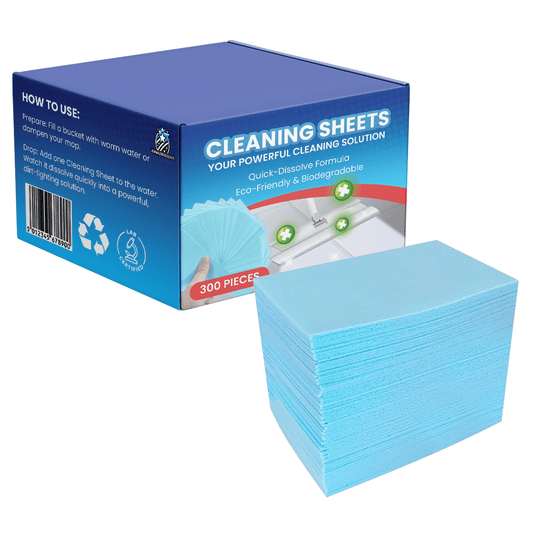 Floor Cleaning Sheets (600 Sheets/2 Boxes)