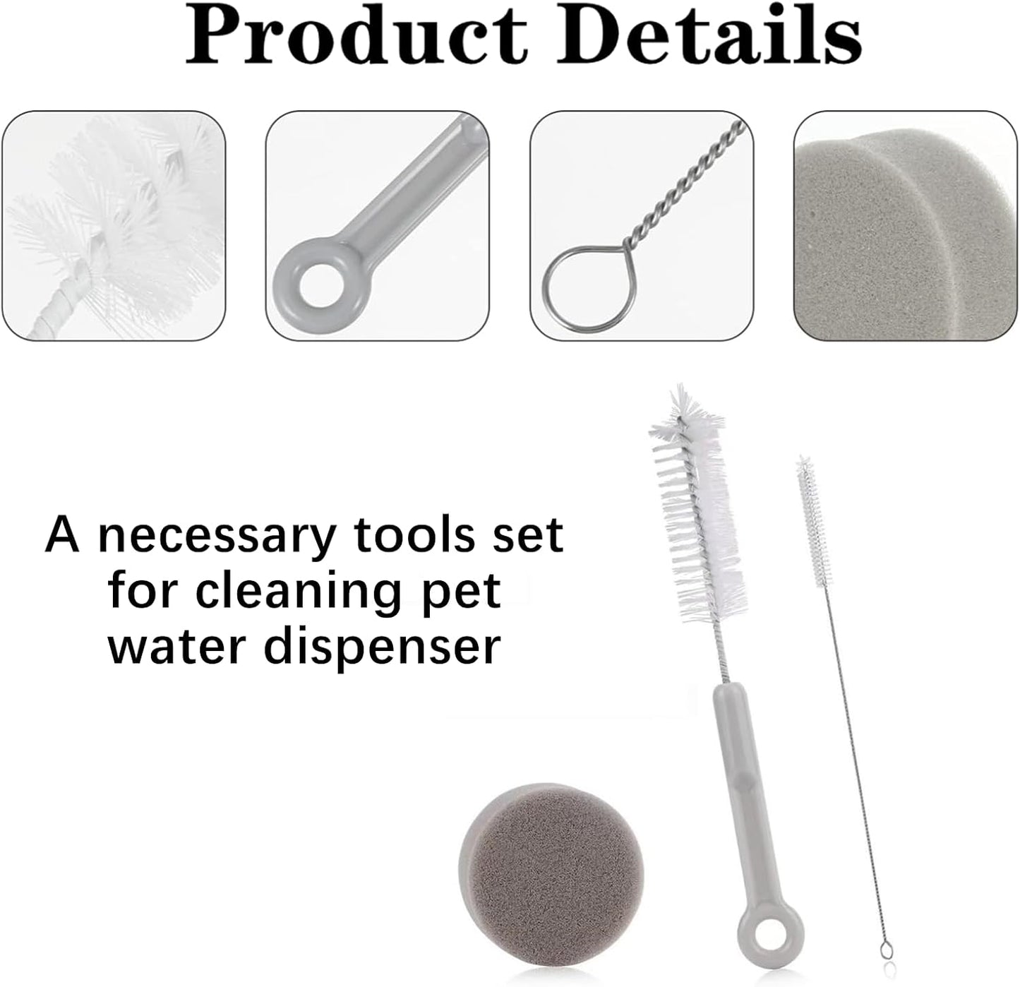 Professional Pet Drinking Dispenser Cleaning Kit