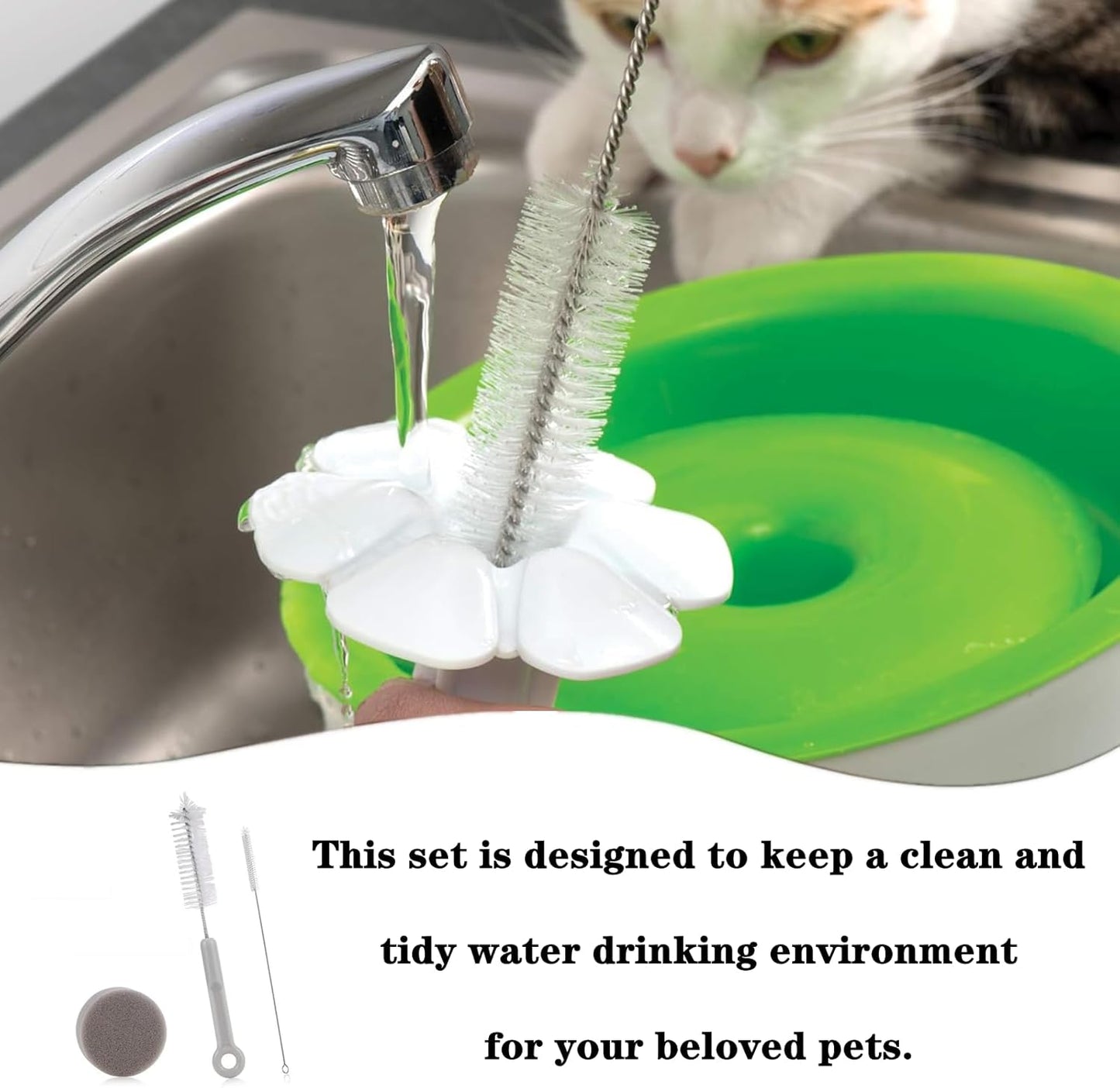 Professional Pet Drinking Dispenser Cleaning Kit